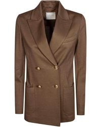 Circolo 1901 - Dp Button Linen Cotton Work - Lyst