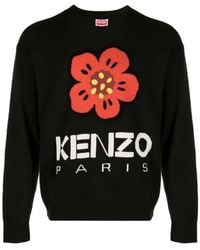KENZO - 'boke Flower' Jumper In Merino Wool - Lyst