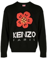 KENZO - 'boke Flower' Jumper In Merino Wool - Lyst