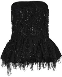 ROTATE BIRGER CHRISTENSEN - Top Made Of Polyester - Lyst