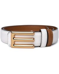 Etro - Ivory Leather Belt - Lyst