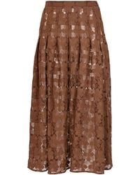 Max Mara - Mstairone Midi Skirt - Lyst