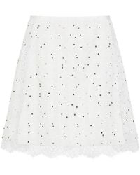 Giambattista Valli - Cotton Mini Skirt - Lyst