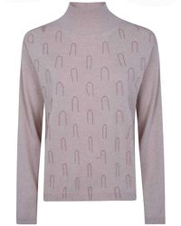 Fabiana Filippi - Platinum Turtle Neck Sweater - Lyst