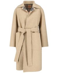 Burberry - Reversible Wool Coat - Lyst