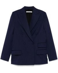 Another Tomorrow - Relaxed Double Breasted Jacket - Lyst