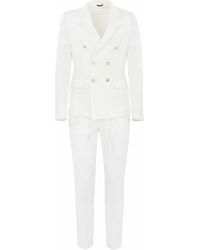 Daniele Alessandrini - White Double-breasted Suit - Lyst