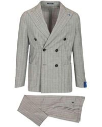 Guarinucci - Double-Breasted Pinstriped Suit - Lyst