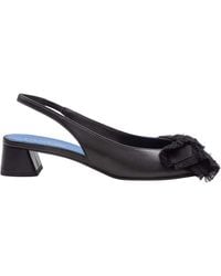 Lanvin - Bow Small Heel Slingback - Lyst