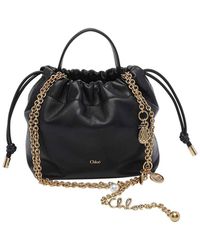 Chloé - Borsa A Tracolla Mini Icons Nera - Lyst