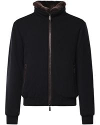 Moorer - Bellati-Mrw Wool And Cashmere Bomber Jacket - Lyst