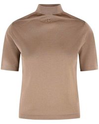 Courreges - Merino Wool Turtleneck Sweater - Lyst