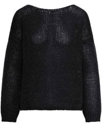 Roberto Collina - Openwork Sweater With Dropped Shoulders - Lyst