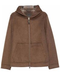 Woolrich - Zip-Up Jacket With A Hood - Lyst