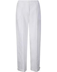 MSGM - Pantalone Lino - Lyst