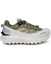 Moncler - Leather Blend Sneakers - Lyst