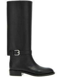 Burberry - Leather Horse Boots - Lyst