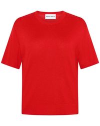 EMERSON RENALDI - Cropped Short-Sleeve Sweater - Lyst