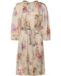 Herno - Floral Print Dress - Lyst