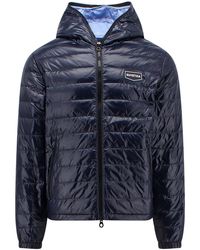 Duvetica - Quilted Nylon Jacket With Front Logo Patch - Lyst