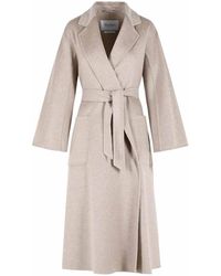 Max Mara - Icon Ludmilla' Sand Cashmere Coat - Lyst