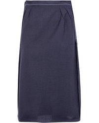 Maison Margiela - Reversed Midi Skirt - Lyst