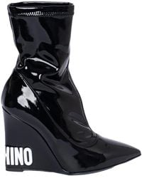 Moschino - Ankle Boot Logo - Lyst