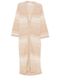 MC2 Saint Barth - Tonia Carigan Sea Wave Lurex Sweater - Lyst