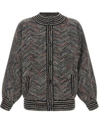 Missoni - Chevron Knit Bomber Jacket - Lyst