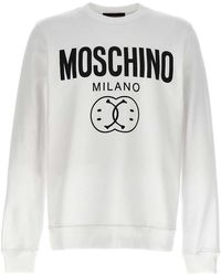 Moschino - Cotton Sweatshirt Double Smile Print - Lyst