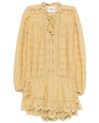 Isabel Marant - Short Dress With San Gallo Details - Lyst