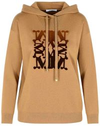 Max Mara - Camel Virgin Wool Sweatshirt - Lyst