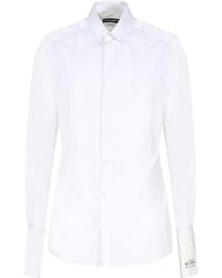 Dolce & Gabbana - Cotton Poplin Tuxedo Shirt - Lyst