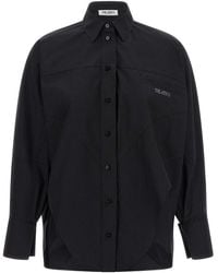 The Attico - Shaped Hem Shirt - Lyst