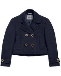 Balenciaga - Cropped Peacoat - Lyst
