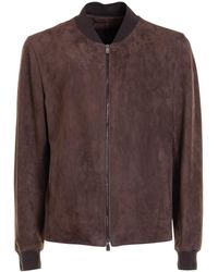 Corneliani - Leather Jacket - Lyst