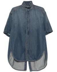 DARKPARK - Roberta Tencel Denim Collar Shirt - Lyst