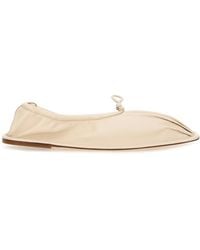 Hereu - Puntera Gathered Ballet Flats - Lyst