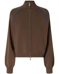 Pinko - Viscose Blend Zip-Up Sweatshirt - Lyst