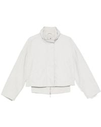 Emporio Armani - Cotton Blend Blouson Jacket - Lyst
