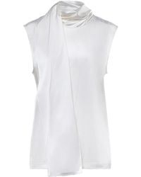 Bottega Veneta - Silk Satin Top - Lyst
