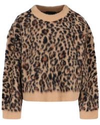 Nili Lotan - Pullover Mit Animal-Print - Lyst