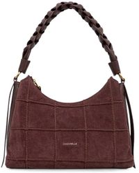Coccinelle - Handbag Check Suede Embr/Grale Berry/Berry - Lyst