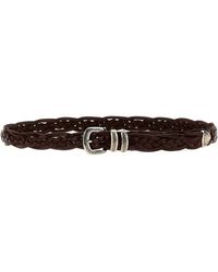 Brunello Cucinelli - Buckle Engravings Woven Belt - Lyst