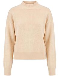 Pinko - Cream Sparta Sweater With Back Design - Lyst