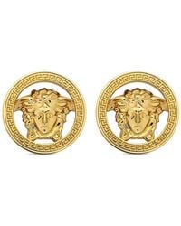 Versace - Medusa Head Motif Earrings - Lyst