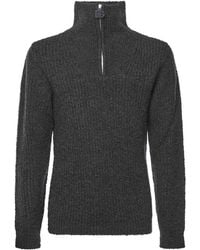 Dolce & Gabbana - High-Neck Zip-Up Sweater - Lyst
