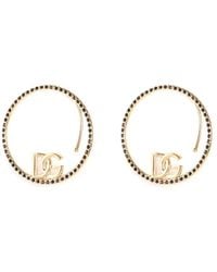 Dolce & Gabbana - Logo And Rhinestone Ear Cuff Earrings - Lyst