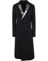 SAPIO - Gabardine Smoking Double Breasted Coat - Lyst