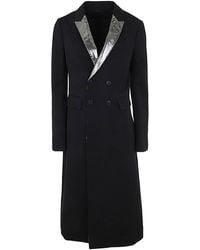 SAPIO - Gabardine Smoking Double Breasted Coat - Lyst